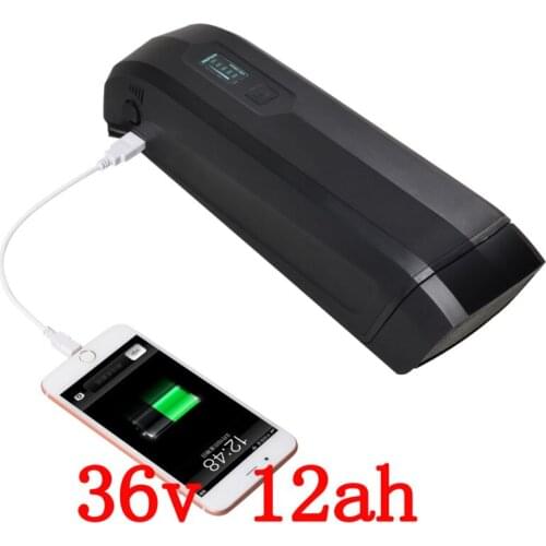 36V 12Ah electric bicycle battery 36v 12ah lithium battery use panasonic cell for 36V 250W 350W 500W Ebike motor with charger