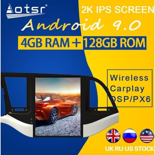 For Hyundai Elantra 2016 Android 9.0 Tesla Radio 2017 2018 PX6 128GB ROM Tesla Car GPS Navigation Multimedia Player
