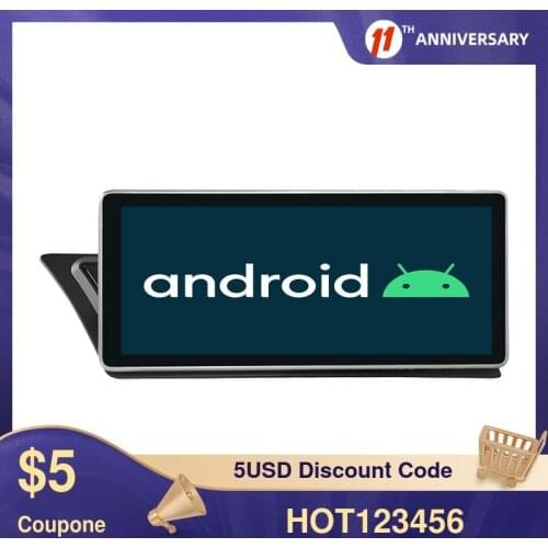 For Audi A4 B8 2009-2015 Android 9.0 4GB+64G Car Multimedia Player Car Stereo Auto GPS Navigation Radio Head unit 1080P IPS 2.5D