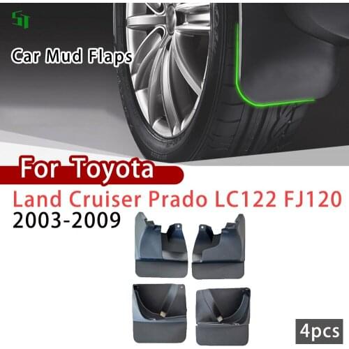 Fender for Toyota Land Cruiser Prado LC122 FZJ120 2003-2009 Mud Guard Flap Splash Flaps Mudguards Car Mud Flaps Accessories 2005