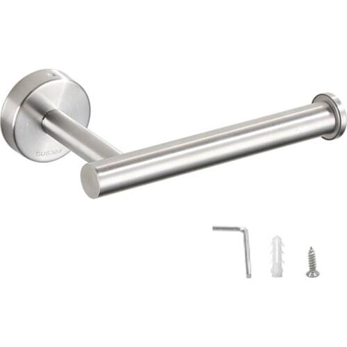 Paper Holder Toilet For Kitchen Bathroom Stainless Steel Home Organizers Wall Mount Home Decoration Black