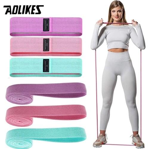 AOLIKES Long Resistance Bands Stretch Bands for ExerciseFitness Loop Band Set for Leg Thigh Hip Squat Booty Full Body Workout
