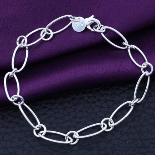 Europe & American fashion creative bracelets 925 sterling silver couple personality bracelet 2021 fashion DIY fine jewelry gifts