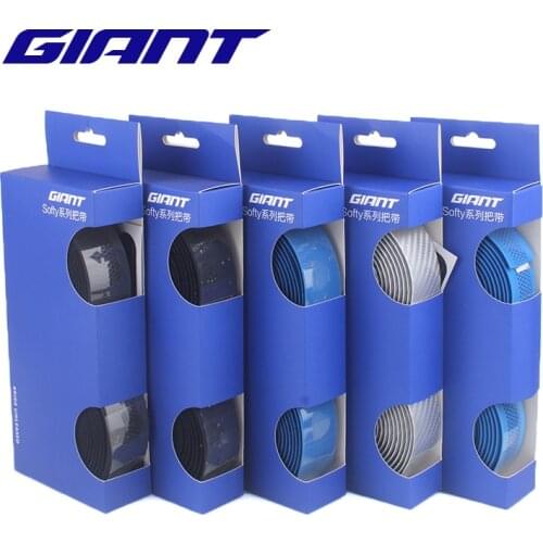 GIANT Handlebar Tape Road Bike Softy Series Grip Carbon Fiber Pattern EVA PU Bar Tape Cycling Anti-slip Shock Straps