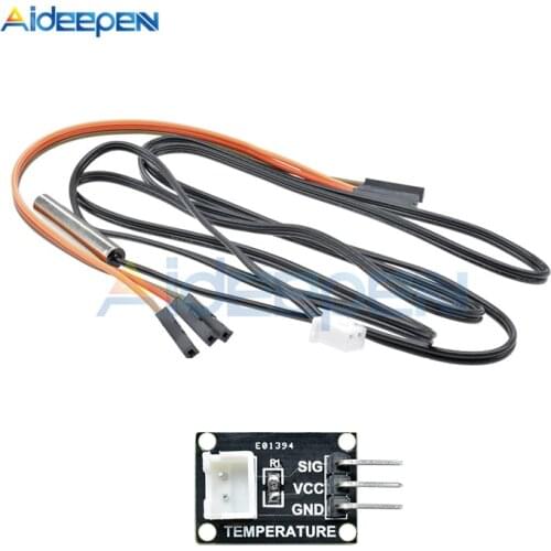 NTC 10K 3950 Temperature Sensor Kit Thermistor Temperature Module With Probe DC 2.2-12V For Indoor Outdoor