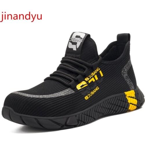 Mesh Working Shoes Man Safety Steel Toe Shoes Anti-puncture Sneakers Men Shoe Footwear for Men Breathable Work Safty Shoes Man