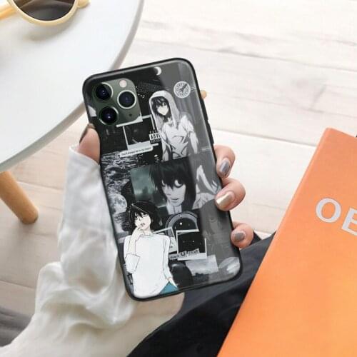 DEATH NOTE L Lawliet Soft Silicone for IPhone Se 6 6s 7 8 Plus X XR XS 11 12 Mini Pro Max Glass TPU Phone Case Cover Shell
