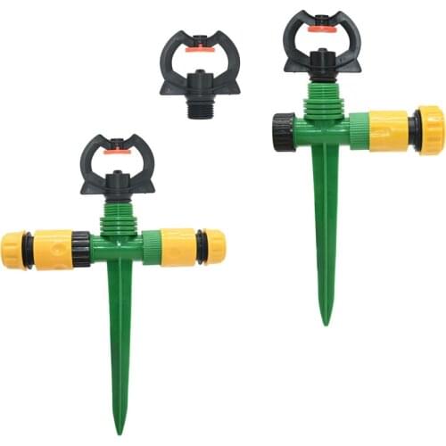1/2" 360 Degree Irrigation Sprinklers Refraction Sprinklers with plastic nail support Water Saving misting nozzle 1set