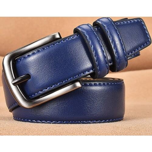 Mens belt casual strap male belts for men leather jeans mens genuine leather belt men brand cinturon elastico hombre NSDS01