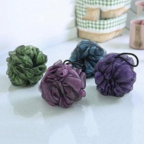 Scrubber Bath Ball Wash Sponge Shower Exfoliating Mesh Brush Bath Shower Mesh Sponge Clean Bathroom Accessories Supplies