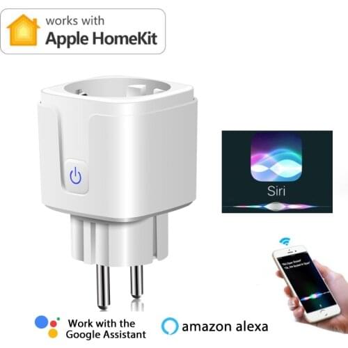 100-250V Wifi Smart Socket Smart Timer EU Plug 16A Voice Control dohome APP Work With Siri Alexa Google Assisitant