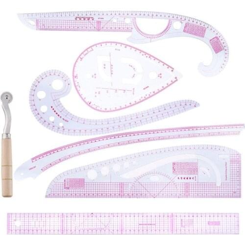 High Quality 7pcs Curve Metric Ruler Multifunction Sewing Dress Making Tailor Tool DIY Projects Durable Tools Curve Ruler