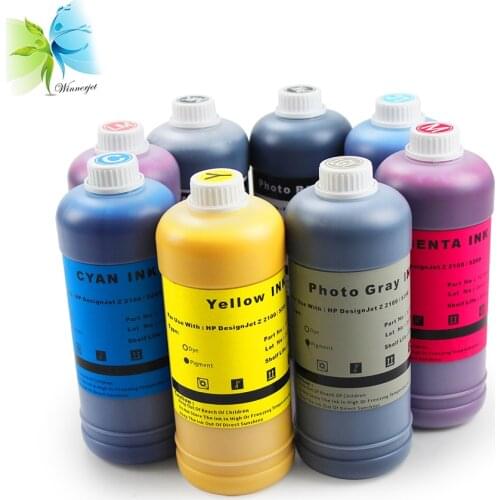 Winnerjet for HP 70 ink cartridge For HP designjet z3200 printer Refill Pigment ink printing Fluency,light Fastness