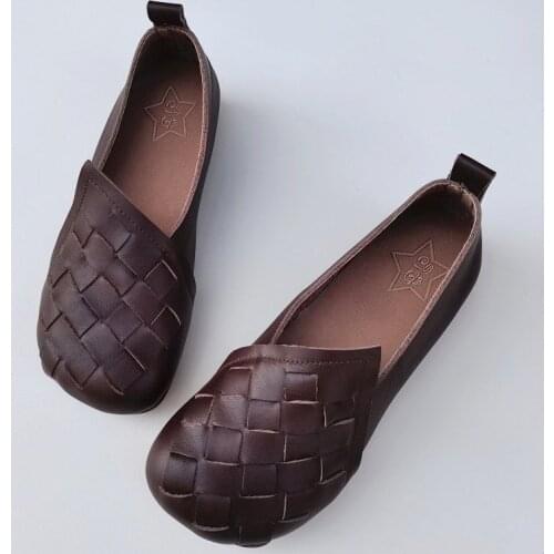 Womens Ballet Flats 2011 Summer Womens Slip-on Shoes 100% Genuine Leather womens Flat Shoes Female Barefoot Shoes