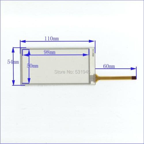 ZhiYuSun NEW Touch Screen 110mm*54mm 3 inch glass XWT237 for industry applications 110*54 for GPS TABLE commercial use