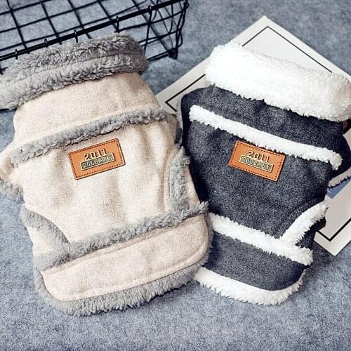 Winter Dog Clothes Nordic off-white Thicken Autumn Warm Clothes for Small Dogs Coat Jacket Puppy Sweater Dogs Pet Costumes