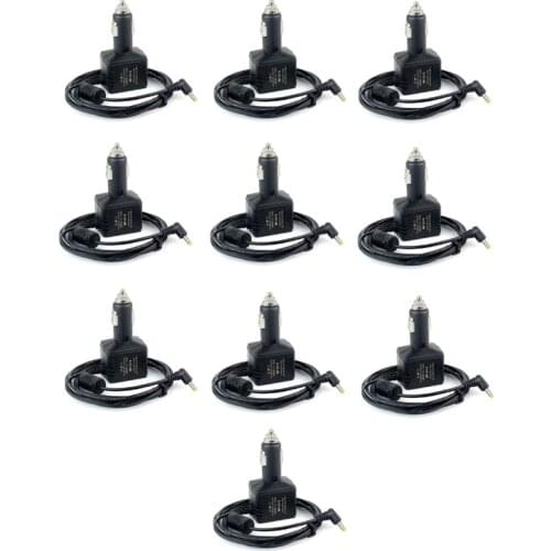 Lot 10pcs E-DC-5B Car Charger Cigarette Lighter Cable for YAESU VX-6R VX-7R VX6R VX7R VX-8DR FT-60R FT-277R VX-5 VX-5R Ham Radio