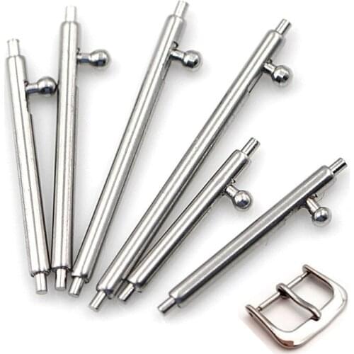 10pcs/lot Hot Stainless Steel Quick Release Watch Band Single Switch Spring Bars Strap Link Pin 16mm 18mm 20mm 22mm 24mm