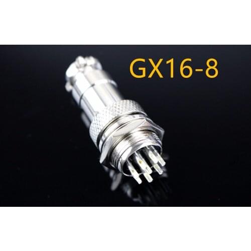 2Sets GX16-8 GX16 8P 8Pin 16mm Male&Female Wire Panel Connector plug Circular Aviation Connector Socket Plug