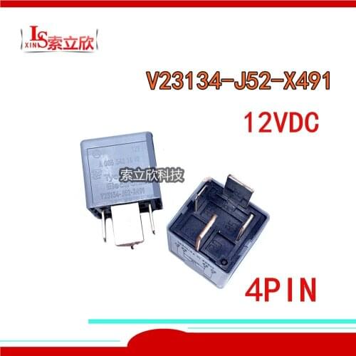 2PCS/5PCS 100%Original New Relay V23134-J52-X491 V23134 J52 X491 V23134J52X491 12VDC 4PIN 80A 100A