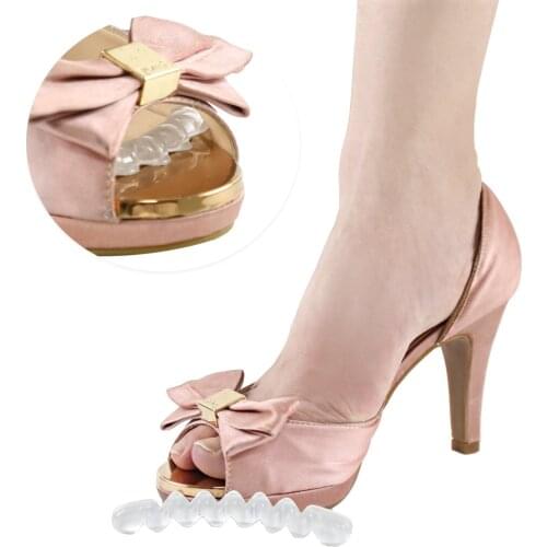 2 Pcs Non-slip Insoles Sticker for High Heels Flip Flop Sandals Silicone Women Elegant Self-adhesive Foot Patch Gel Forefoot Pad