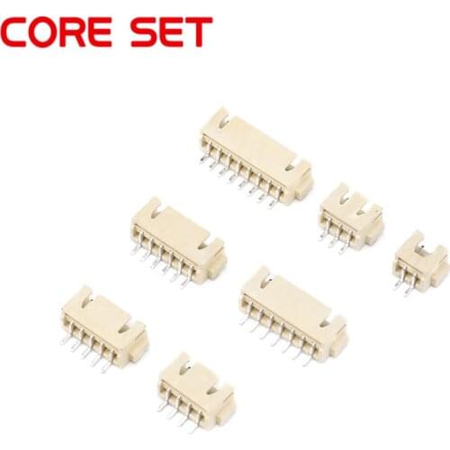 20PCS/Lot 2.54 mm Pitch SMD Connector 2P 3P 4P 5P 6P 7P 8P Horizontal SMD Socket XH2.54 2.54mm Spacing Patch Plug Connectors
