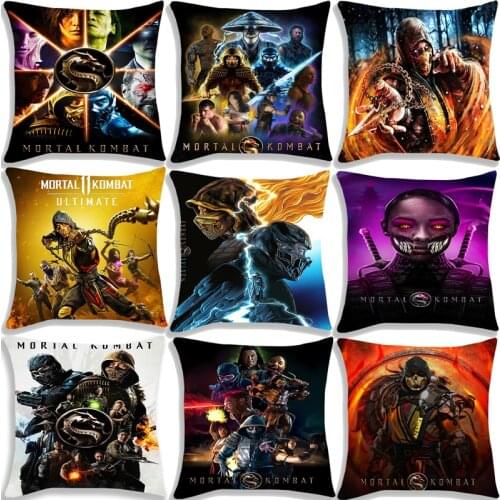 Mortal Kombat 3D Print Pillow Case Comfortable Cushion Cover Mortal Kombat Decorative Pillowcase Cool Single Pillow Covers 2021