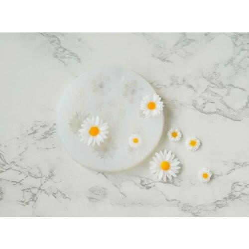 Flower Soap Molds Daisy Mold Silicone Gypsum Chocolate Candle Candy Fondant Mold Small Daisy Clay Resin Cake Decor Molds