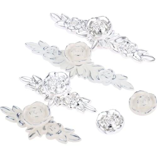 DRELD 2018 Furniture Handles Rose Cabinet Knobs and Handles Wardrobe Door Pulls Drawer Kitchen Kitchen Handle Furniture Hardware