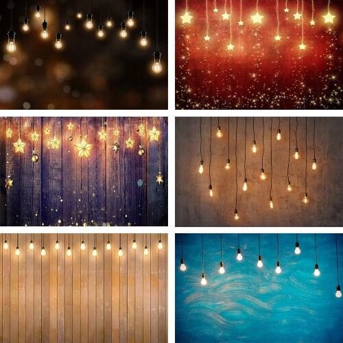 Mehofond Wood Plank Texture Photocall Lights Vintage Shiny Backdrop Personalized Photographic Backgrounds For Photo Studio Decor