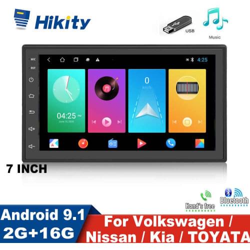 Hikity Android 2Din Car Radio 2G+16G Multimedia Video Player Universal Auto Stereo For Volkswagen Nissan Hyundai Kia Toyota CR-V