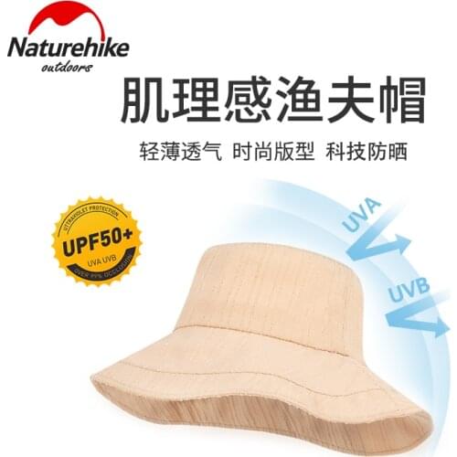 Naturehike Outdoor Leisure Fashion Fishing Hat Ultralight Breathable Soft Daily Fisherman Hat Portable Sunscreen Hat UPF 50