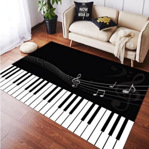 100*200cm Large Size Non-slip Living room Mat Piano Key Carpet Boy Girl Hallway Bedroom Carpets for piano Parlor Bathroom Rug