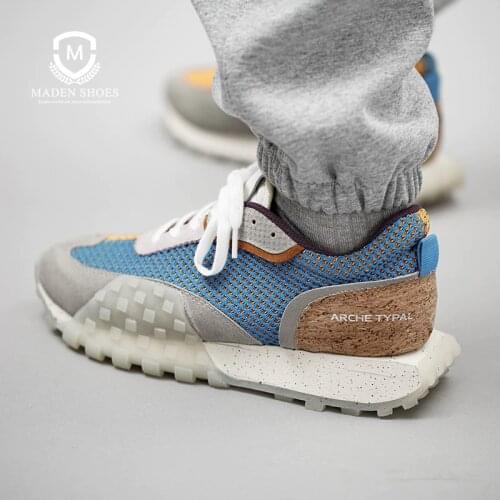 Maden Mens Casual Shoes Portable Breathable Summer Running Net Male Sneakers Trend Old Dad Walking Shoes Retro Jogging Shoes