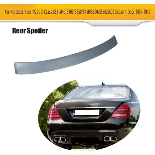 S CLass Grey ABS Rear Roof Spoiler Window Wing for Mercedes Benz W221 S63 AMG S350 S400 S450 S500 S550 S600 Sedan 4 Door 07-12