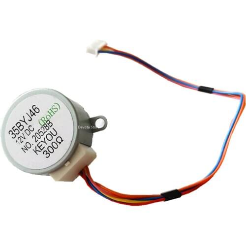 35BYJ46 300 ohm Stepper motor DC 5V 12V 24V Permanent magnet Gear small stepper motor Humidifier repair (10MM shaft)