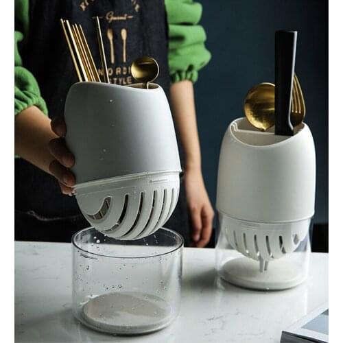 Draining Rack Fast Dry Diatom Mud Pad PP Drain Containers Chopsticks Cutlery Storage Rack Drain Holder Creative Kitchen Tools