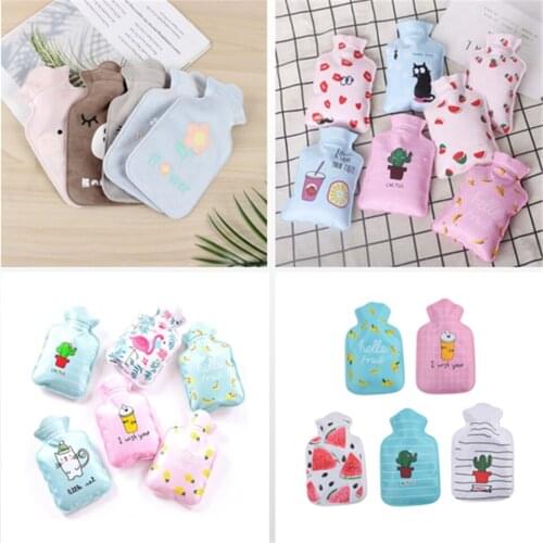 New Hot Water Bottle Portable Cold-proof Fleece Hot Water Bag Women Girl Winter Supply For Pain Relief Cold/hot Therapy