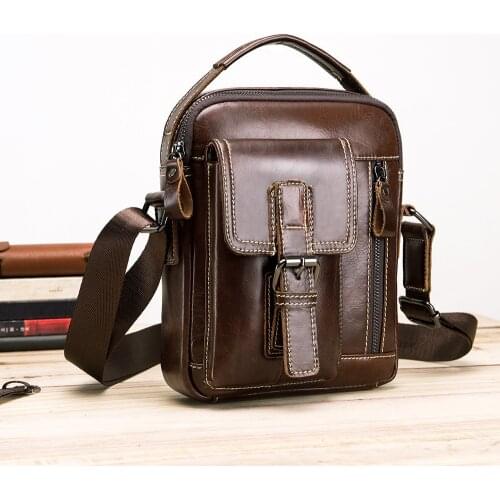 Mens Crossbody Shoulder bags Handbags Man Genuine Leather Messenger Bag For Casual Business Mochila masculina bolso bag for man