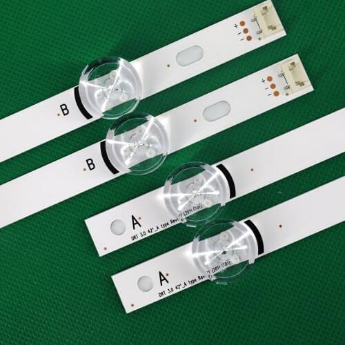 100% NEW 8 PCS(4*A,4*B) LED strips substituted new for LG INNOTEK DRT 3.0 42"-A/B Type 6916L 1709B 1710B 1957E 1956E 6916L-1956A