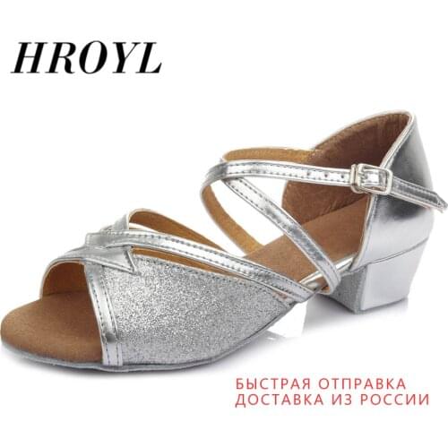 RU stock children Ballroom dance shoes Kids child girls latin Sneakers dance shoes soft Girls Shoes Salsa tango dance Shoes