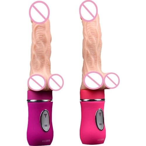 High end big Dildos G-spot Vibrator Huge Dildo Realistic Pumping Plug Vibration Usb Chargeable Sex Machine With Penis for women
