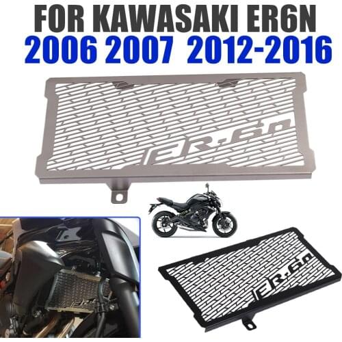Motorcycle Radiator Grille Guard Protector Grill Protection Cover For Kawasaki ER-6N ER6N 2006 2007 2012 - 2016 Cooler Cap Parts