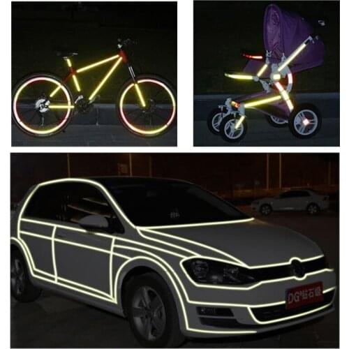 1m Car styling 3D Reflective Stickers For Renault megane 2 3 Kia rio ceed Mitsubishi lancer asx Motorcycles Bike Accessories
