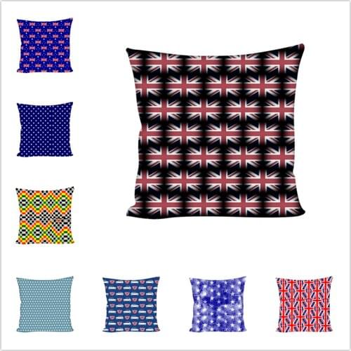 1pcs 45x45cm Independence Day Pillow Cases Sofa Cushion Cover Home Decor Seat Chair Pillowcase American Flag Throw Pillow Cases