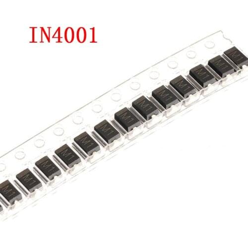 100 PCS IN4001 DIODE SMA M1 1N4001 SMD 1A 50 V Rectifier Diode