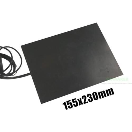 155x230mm 150W 3D Printer Silicone Rubber Heater 155*230mm Electric Heating Pad / Heat Bed