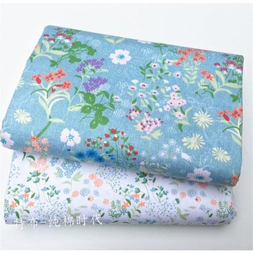 160x50cm Herb Leaf Floral Cotton Design Tissue High Quality DIY Sewing Craft Cloth Fabric Patchwork Quilts 160g/m