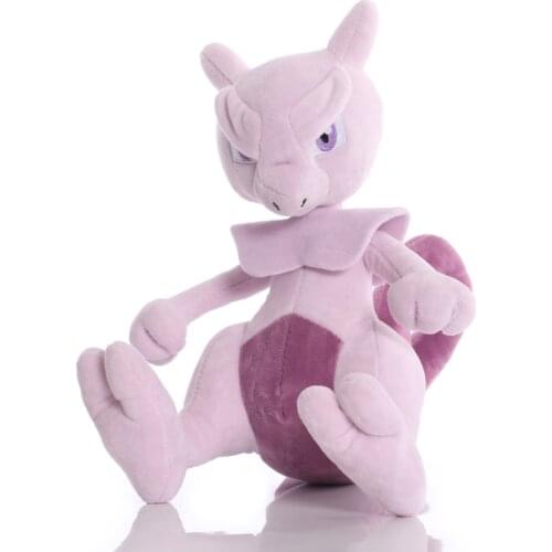 22cm TAKARA TOMY Mewtwo Plush Toys Doll Pokemon Mewtwo Soft Stuffed Animals Plush Dolls Gifts for Kids Children Birthday Gifts