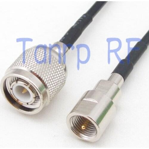 6in TNC male plug to FME male plug RF connector adapter 15CM Pigtail coaxial jumper cable RG174 extension cord